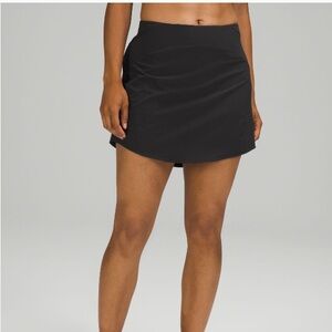 Lululemon high rise essential running skirt blk